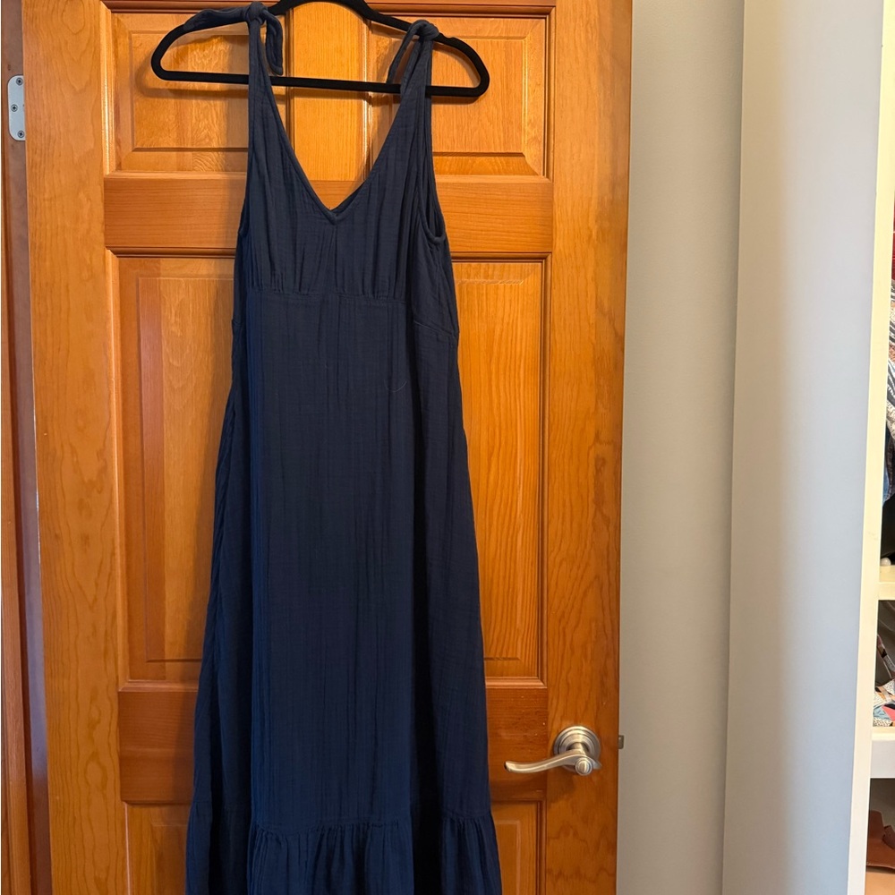 Time and Tru Deep Blue Maxi Dress